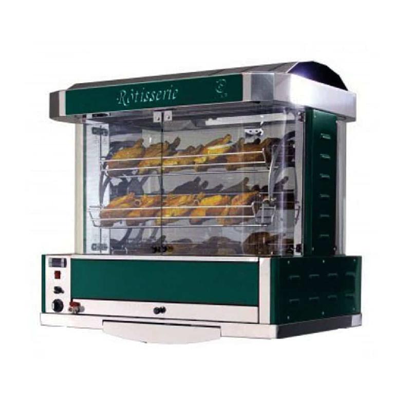 Rôtissoire professionnelle à balancelle en inox GALAXY 6 (Couleur: Vert Réf - GALAXY6-6026-vr-12)_0