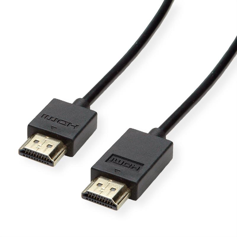 ROLINE Câble HDMI Ultra HD avec Ethernet, 4K, actif, M/M, noir, 5 m_0