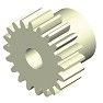 Roues cylindriques - Nozag - plastique (Hostaform C) par injection - denture droite - angle de pression 20° - module 0,5 à 3,0_0