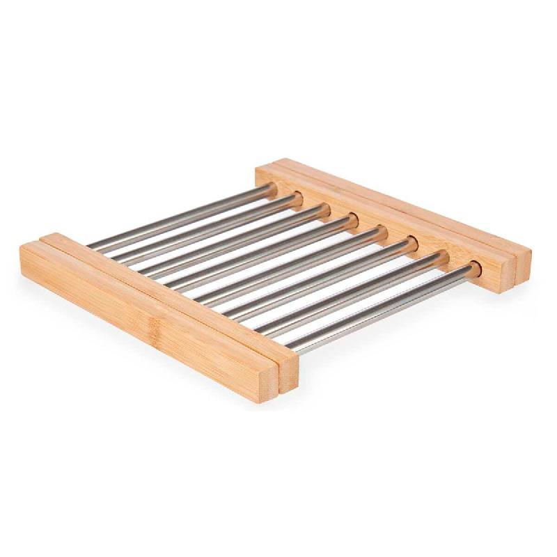 San Ignacio KINVARA - Dessous de plat extensible 21x36cm en acier et bambou - marron SANR272_0