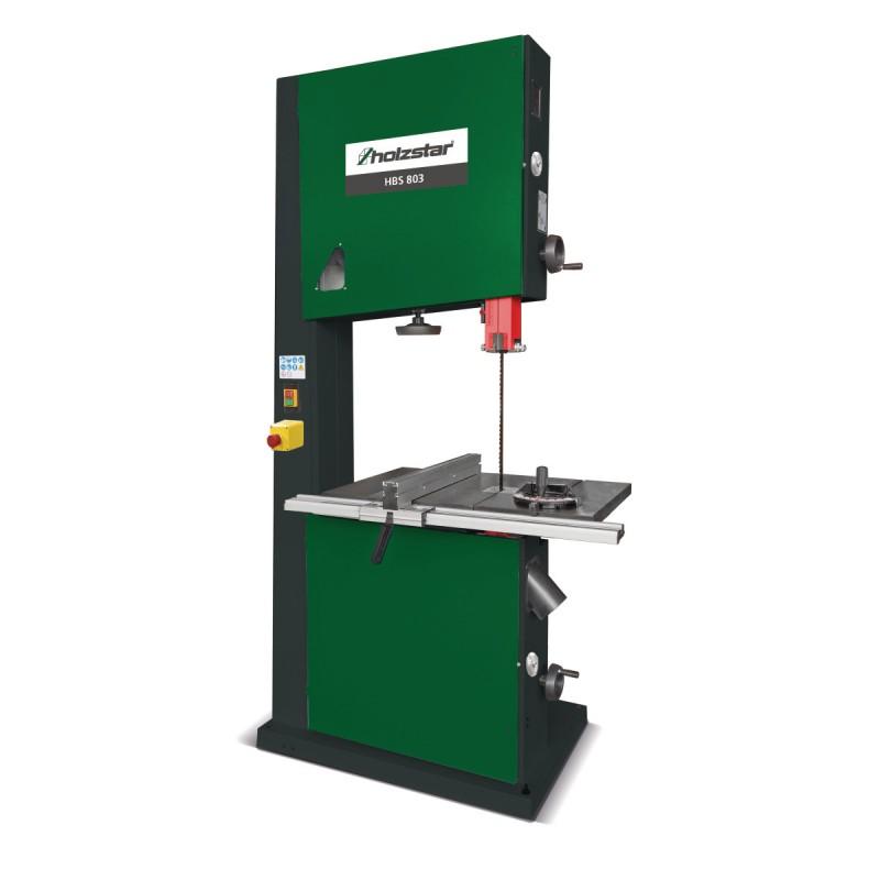 Scie à ruban Holzstar HBS 803 - Machine professionnelle robuste et précise avec table inclinable et volants en fonte_0