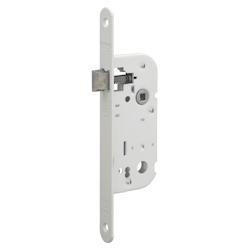 Serrure encastrable NF pour porte intérieure, axe 40mm, bouts ronds, blanc - THIRARD - blanc 3150260615005_0