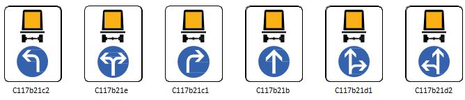 Signaux d'indication limitation tunnel type C117_0