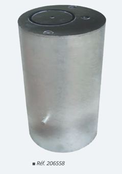 Système d'amovibilité pour potelets SERRUBLOC - Ø76, 90, 102 et 114 mm - auto-drainant et finition galvanisée_0
