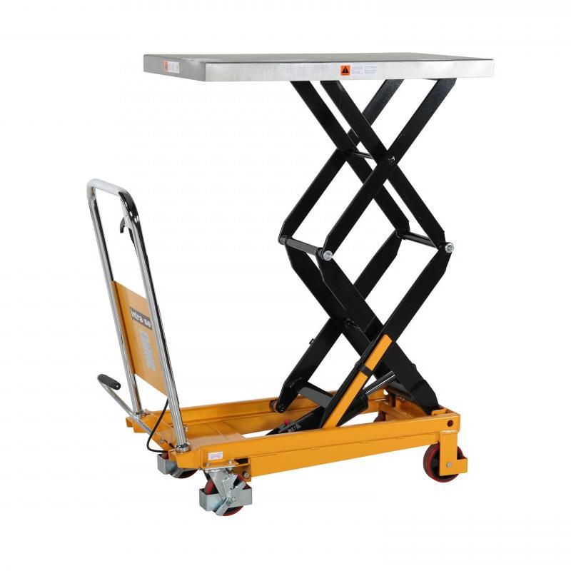 Table élévatrice manuelle - Double ciseaux charge 350 kg_0