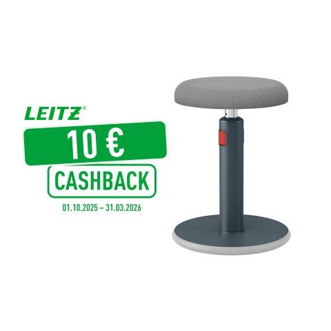 TABOURET ERGONOMIQUE ASSIS-DEBOUT - GRIS - LEITZ ERGO