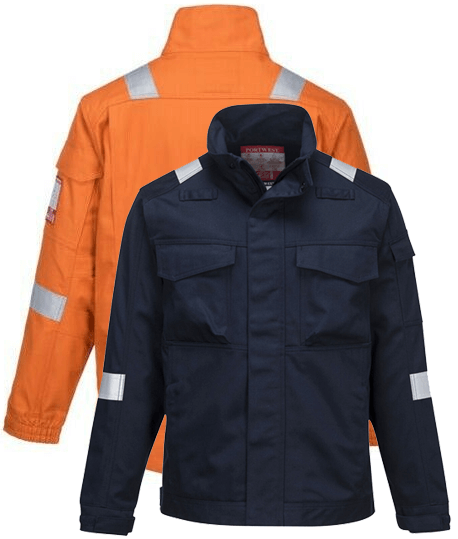 Veste ignifugée 100% sans métal, Coloris : Orange Fluo, Taille : 2XL_0