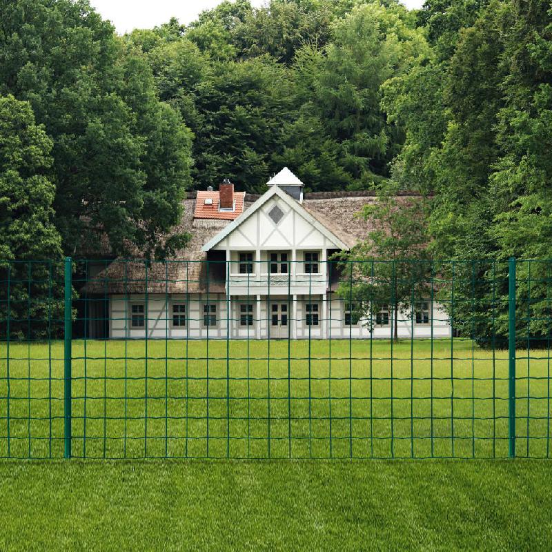 Vidaxl clôture euro acier 20x1,2 m vert 142812_0