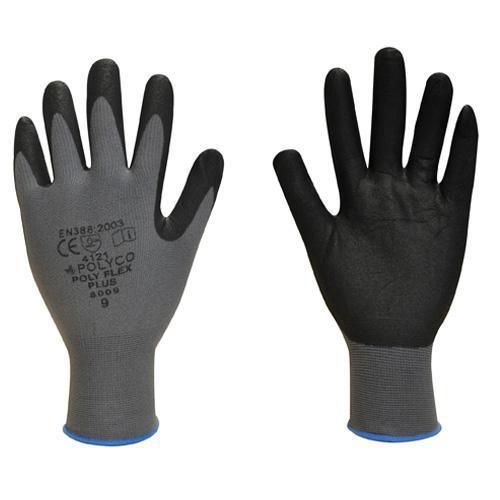 12 PAIRES DE GANTS DE MANUTENTION TRÈS RÉSISTANTS À L’ABRASION POLYFLEX TAILLE 8