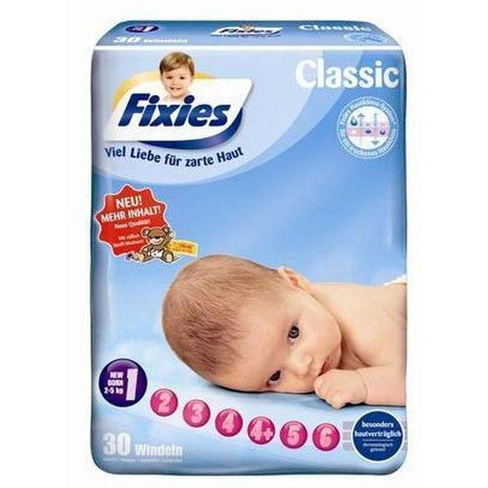 180 COUCHES BÉBÉ FIXIES NEWBORN (2-5 KG)