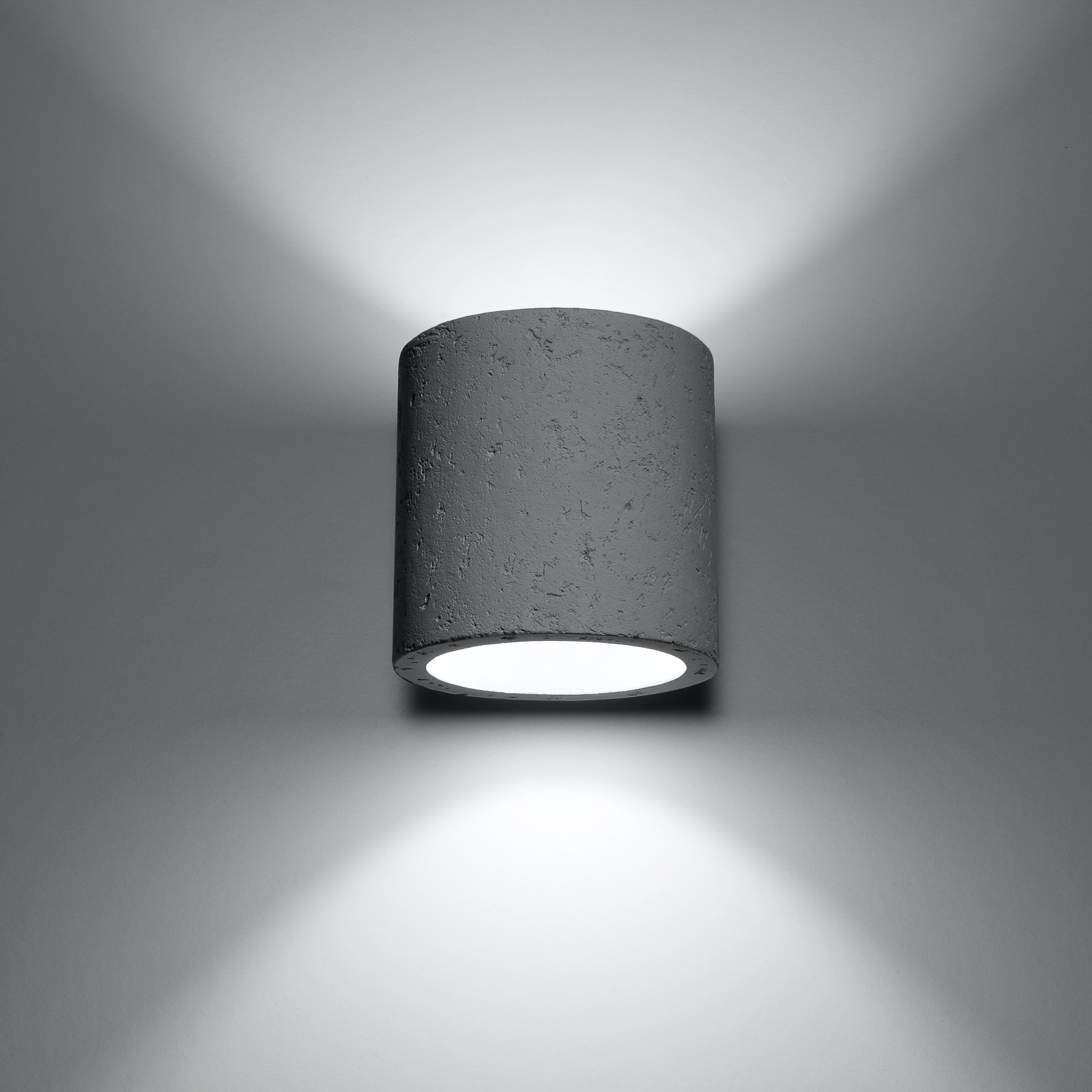 SOLLUX LIGHTING APPLIQUE MURALE ARA EN FORME DE CYLINDRE EN BÉTON