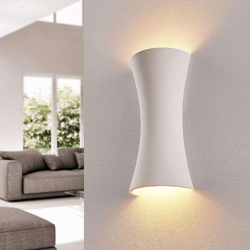 LINDBY APPLIQUE EDON BLANCHE EN PLÂTRE