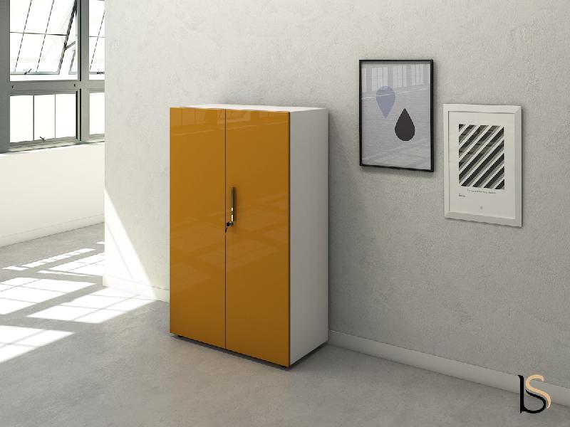 Armoire moyenne à portes battantes Luxury - Ofitres - Ocre_0
