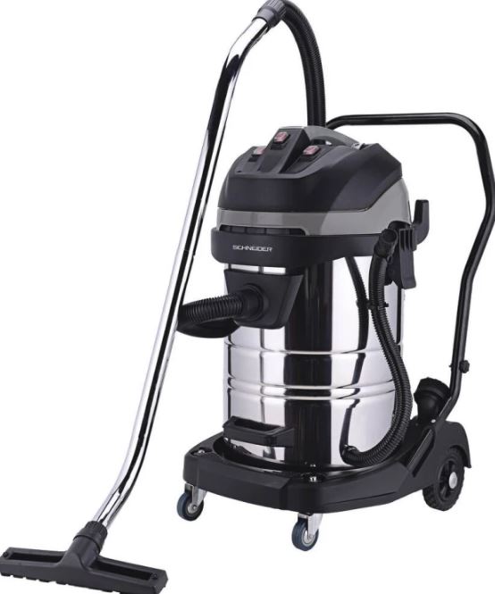 Aspirateur eau et poussière 80L 230V 3600W, cuve inox basculante/3 moteurs/flexible de 5m - 50008_0