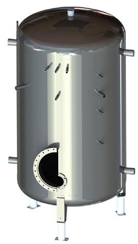 Ballon tampon en ECS Ridel/Vera - Stockeur d'énergie émaillé pour eau sanitaire - Conforme DIN 4753-3 et EN12897_0