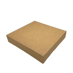 Boîte pâtissière kraft 230x230x50 JORIDEAL - marron en carton 3519400672351_0
