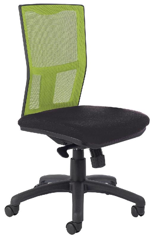 CHAISE DE BUREAU RITZ AVEC RÉGLAGE LOMBAIRE DOSSIER RÉSILLE COLORIS ANIS - MANUTAN COLLECTIVITÉS