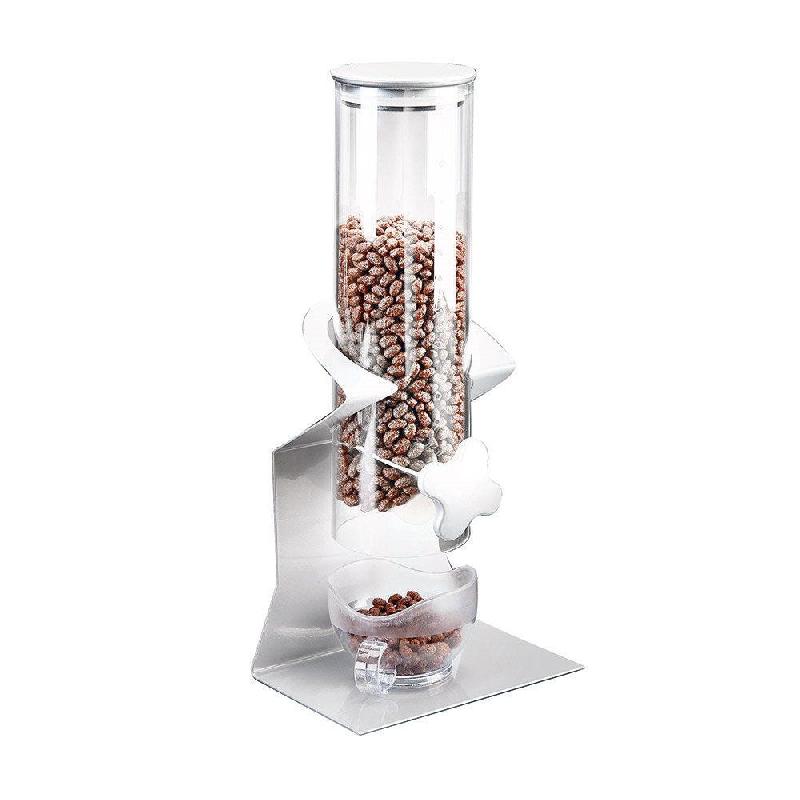 Distributeur de céréales simple en acrylique transparent 16,5x12x38,5cm_0