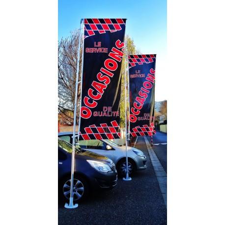 Drapeau avec inscription personnalisable sur devis_0