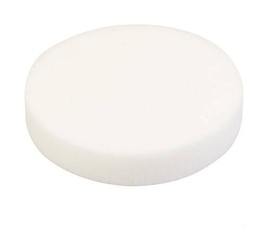 ÉPONGE DE POLISSAGE BLANCHE D. 180 X 38 MM AUTO-AGRIPPANTE FERME - 945242 - SILVERLINE - -