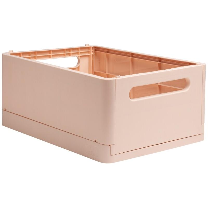 Exacompta - Réf. 27231D - Carton de 4 caisses pliables, casiers, multi-usages SMARTCASE - Livrées à plat, dimensions non pliées : Prof.37,5 x larg_0