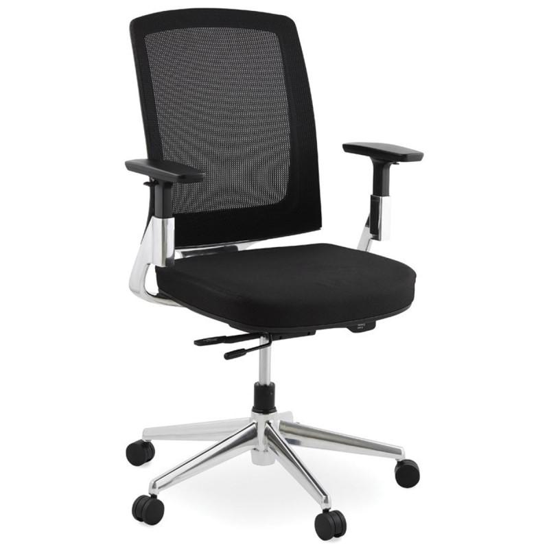 Fauteuil de bureau Williams 111 cm noir - Paris Prix - Réglable en hauteur et rotation 360°_0