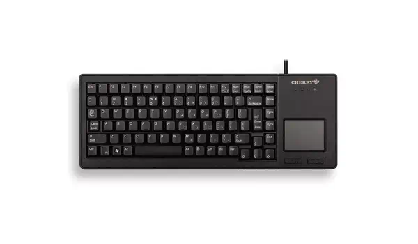 G84-5500 TOUCHPAD KEYBOARD Clavier filaire miniature, touchpad, USB, noir, AZERTY - FR_0