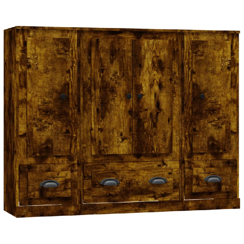 Helloshop26 - Buffet bahut commode armoire meuble de rangement organisateur cuisine salle de séjour salons 3 pcs bois d'ingénierie 02_0037062 - 3000_0