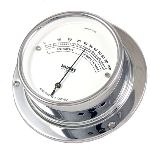Hygromètre professionnel Naudet - cadran 10 cm - poids 390g - boîtier en laiton chromé_0