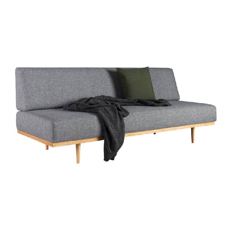 INNOVATION LIVING  CANAPÉ DESIGN SCANDINAVE VANADIS CONVERTIBLE LIT 90*200 CM TISSU TWIST CHARCOAL_0