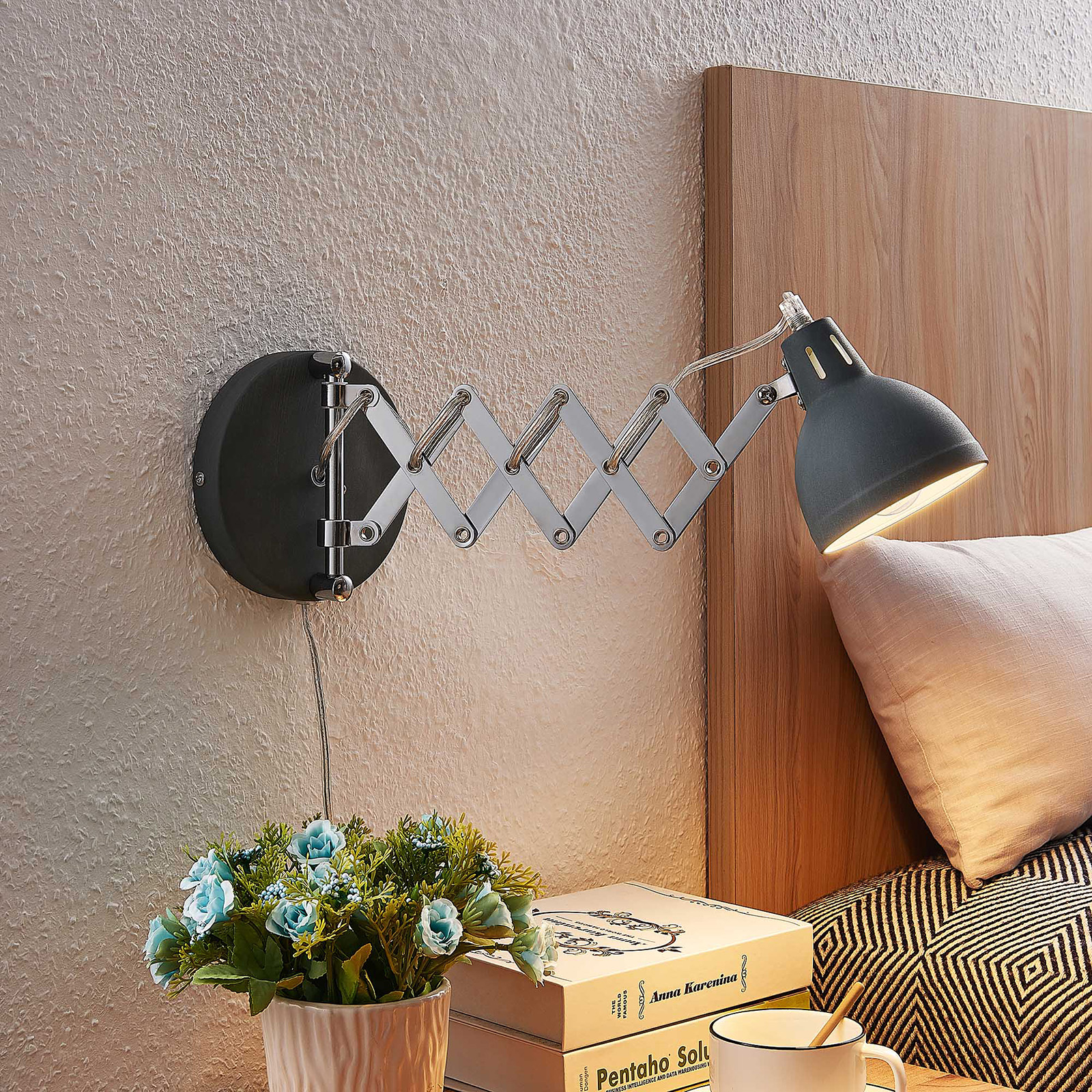 LINDBY THEON APPLIQUE AVEC BRAS CISEAUX GRIS BÉTON