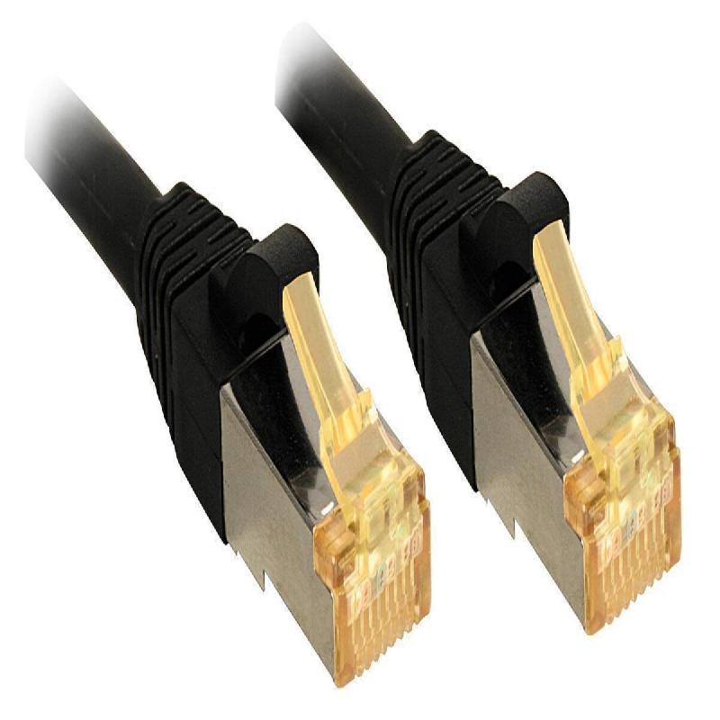 Lindy 47305 câble réseau 0,3 m RJ45 S/FTP LSOH, avec câble Cat7 brut, noir - 47305_0