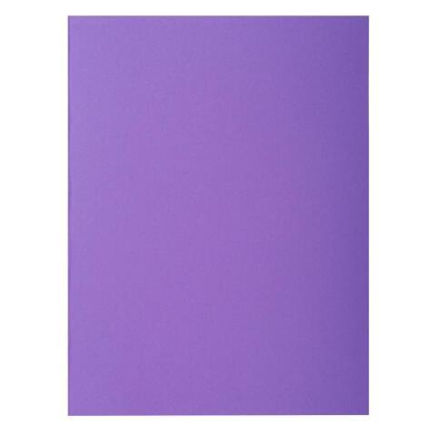 LOT DE 5 - PAQUET DE 50 CHEMISES 2 RABATS ROCK''S 210 - 24 X 32 CM - VIOLINE