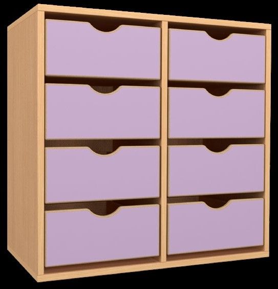 Meuble 8 tiroirs - R.H80806T15-8 - Rangements pour crèches et collectivités_0