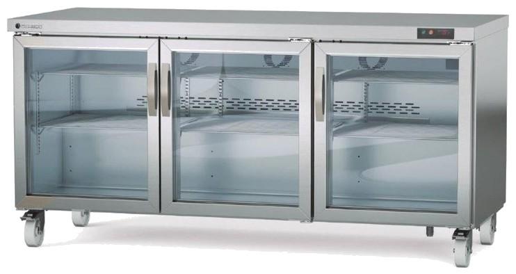 Meuble froid positif haut rendement sur roulettes 4 portes vitrées - PSDV-72_0