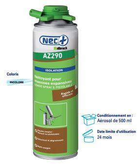 Nettoyant pour mousses expansives AZ290 - détachant et dégraissant à base d'acétone, utilisation manuelle ou pistolable_0