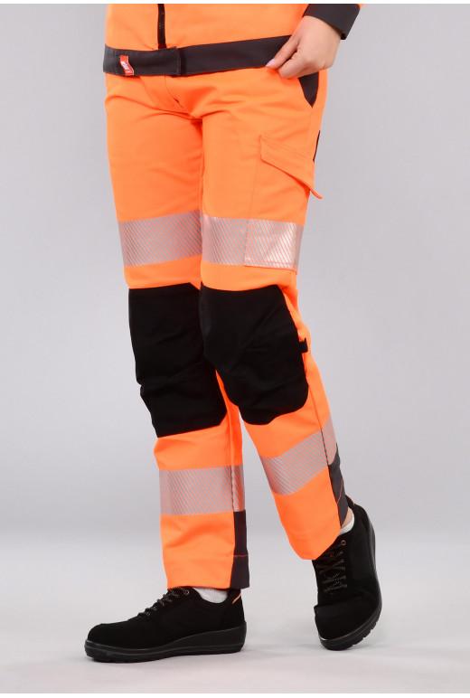 Pantalon haute visibilité femme Visiofit - Réf. 705*HVO - Classe 2 ou 3 - Renforts Cordura® et multipoches_0