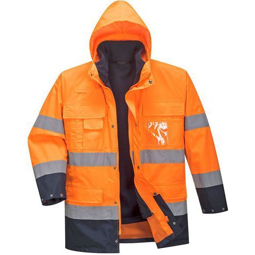 PARKA HAUTE-VISIBILITÉ 3-EN-1 S162 BLEU/ORANGE XXL - PORTWEST