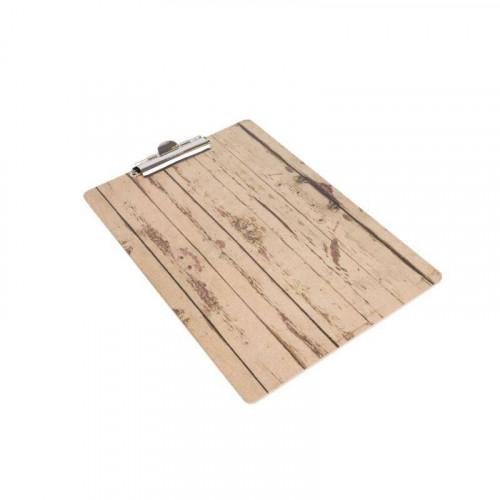 PLAQUE PORTE MENU EFFET BOIS A5 OLYMPIA