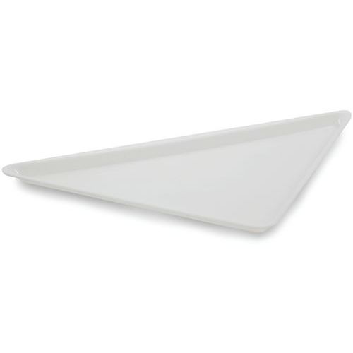 PLAT EN PLEXIGLAS TRIANGLE - 565X400X17 MM - BLANC
