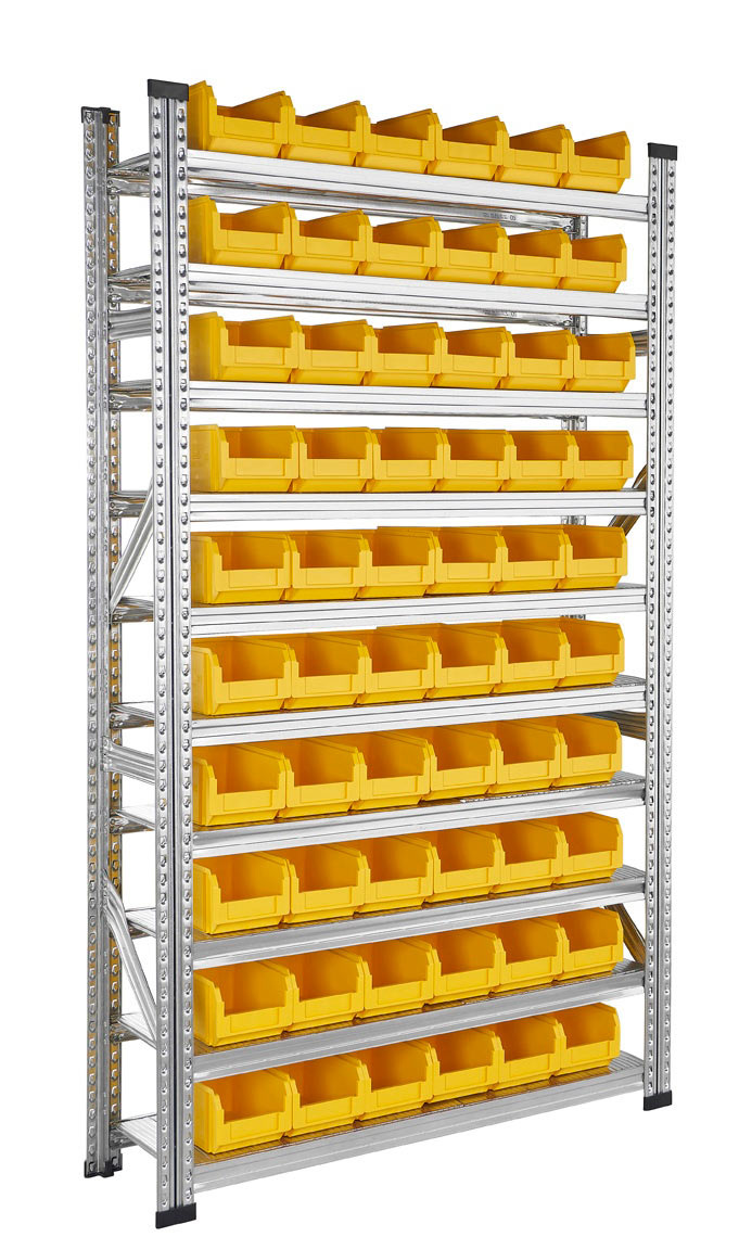 RAYONNAGE BACS À BECS PLASTIQUES 3.8 LITRES