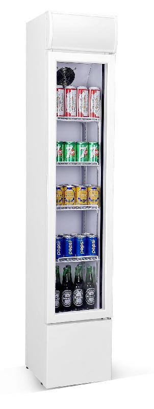 Réfrigérateur professionnel petit espace 1 porte en verre ventilé 1... - P7455.1385_0