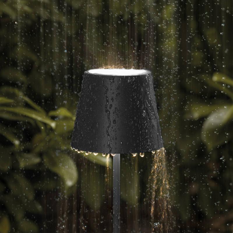 SIGOR LAMPE À POSER LED NUINDIE RONDE 38 CM, NOIRE