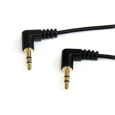StarTech Cble audio stéréo Mini-Jack 3,5mm slim coudé à _0