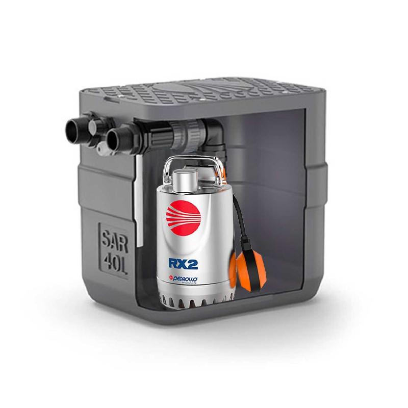 STATION DE RELEVAGE PEDROLLO SAR 40 RXM 1 40L EAU DE PLUIE / EAUX USÉES MONOPHASÉ 4.8 M3/H_0