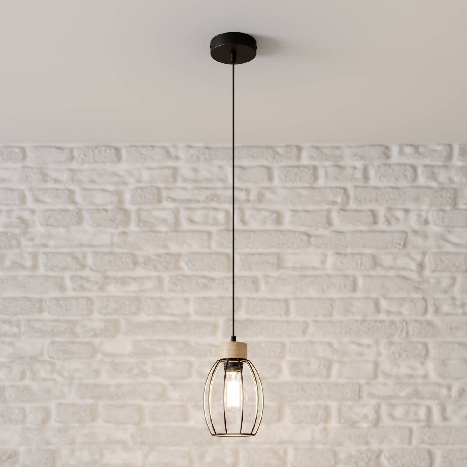 BRITOP SUSPENSION BEEKE AVEC UN ABAT-JOUR CAGE