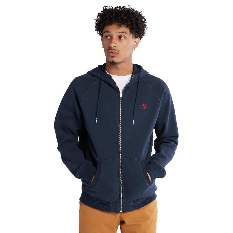 Sweat-shirt capuche zippée Exeter River Timberland - 80% coton / 20% polyester, coupe droite - Réf: TB0A2F6Y_0