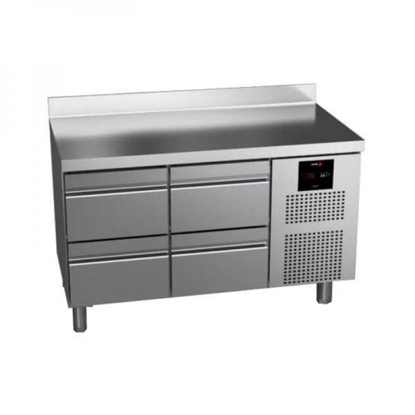 Table réfrigérée ventilée FAGOR EMFP-135-GN-HH - 274L, inox, 2 tiroirs - Classe B_0
