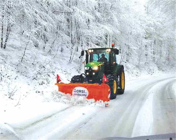 Tecna 25 - Lame de déneigement moyenne brevetée Orsi - Lame monolithique en acier avec amortissement à ressorts de torsion_0