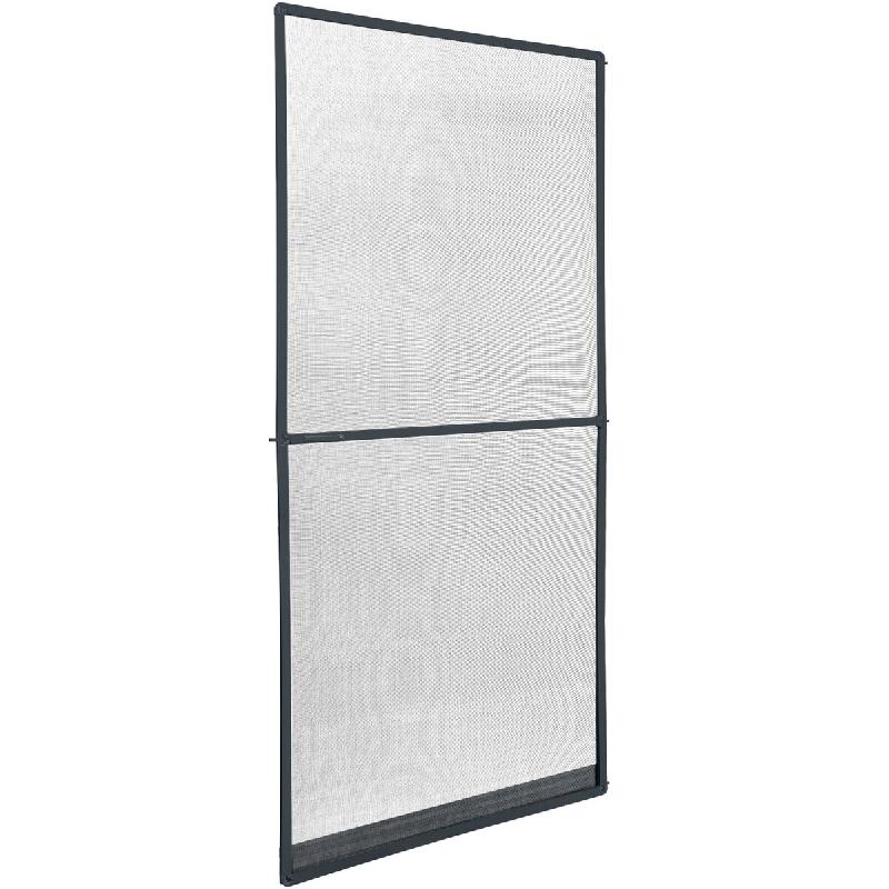 TecTake GmbH tectake Moustiquaire avec cadre en aluminium pour portes, 210 x 95 cm  Gris Anthracite - noir aluminium 406357_0
